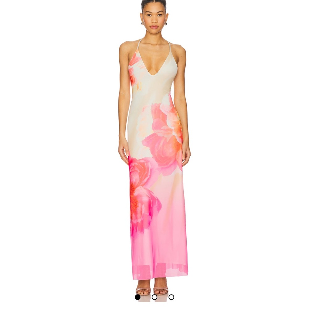 ASTR floral maxi dress
